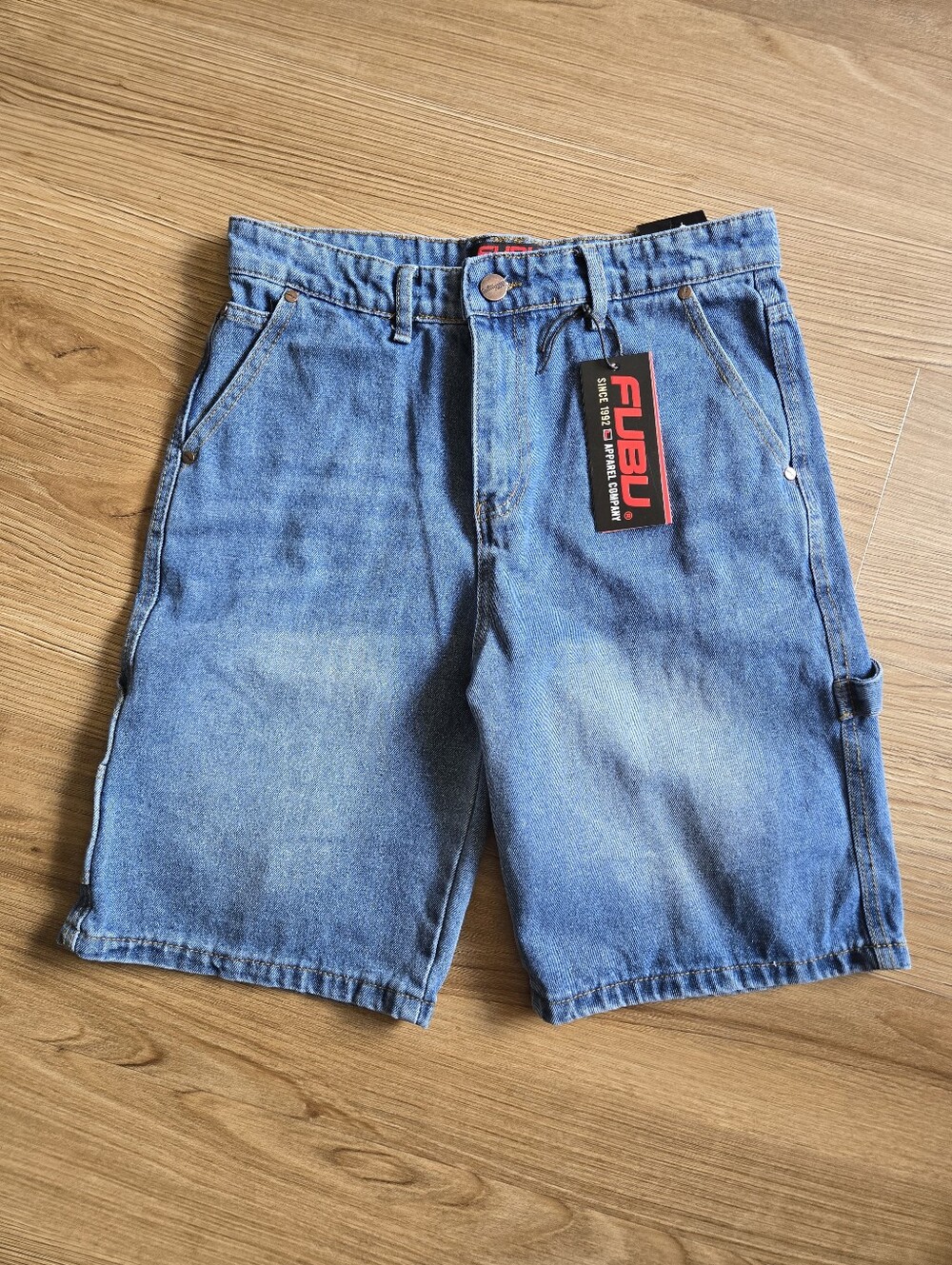 FUBU Denim Loose Fit Y2K Carpenter Cargo Shorts Men’s Size 32